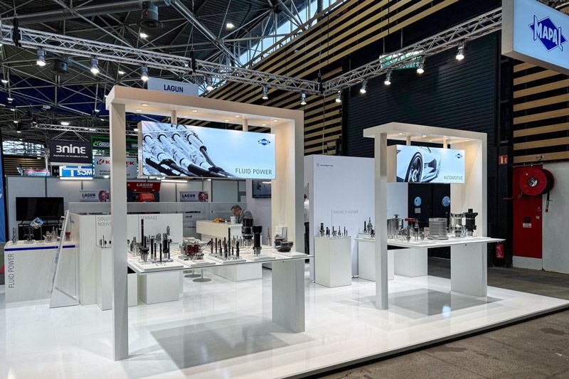 Messestand auf der Global Industry Show in Lyon