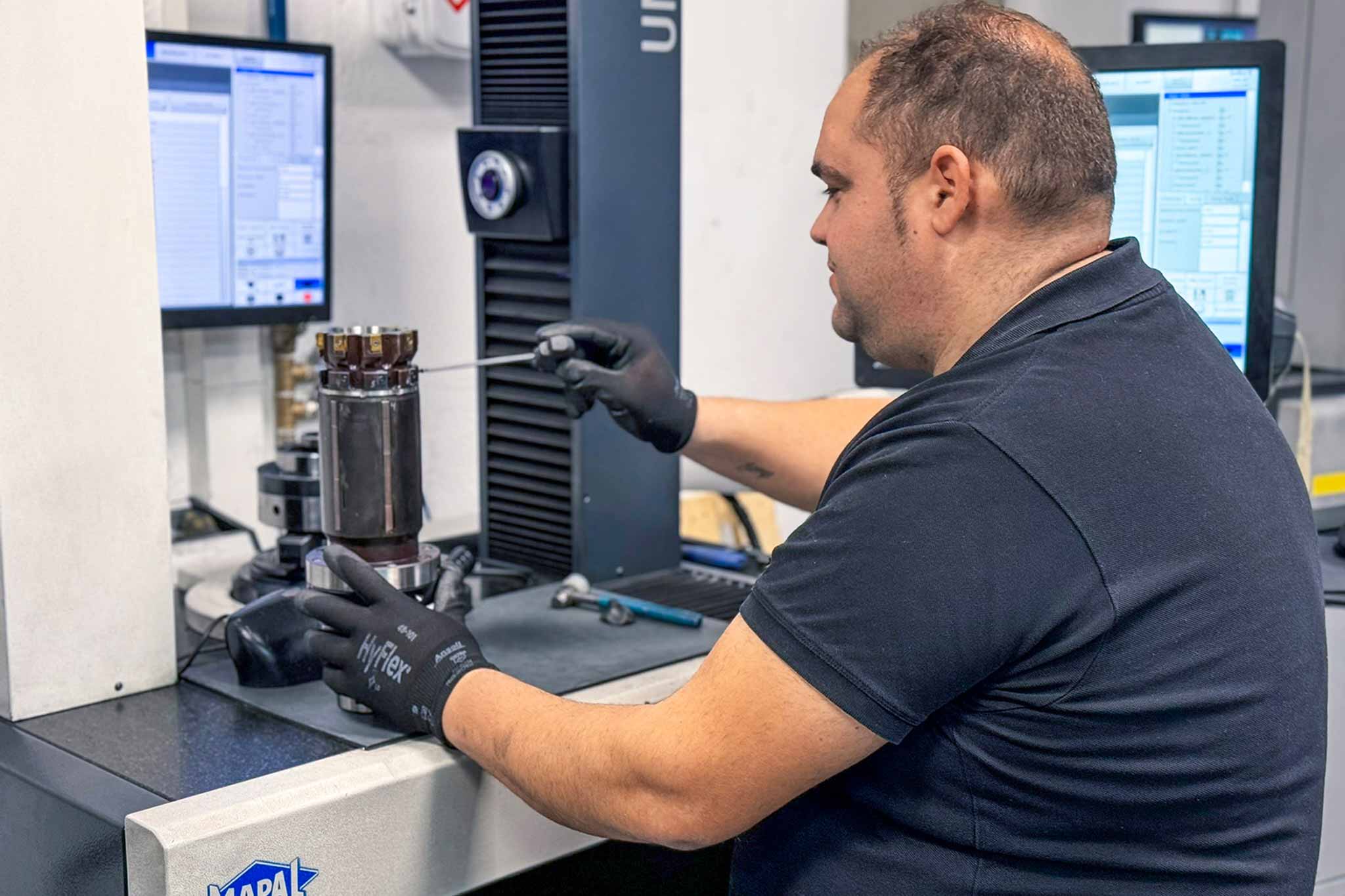Die HPR400 Reibahle im Einsatz