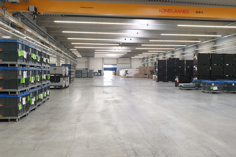 Die dritte Produktionshalle bei Schabmüller