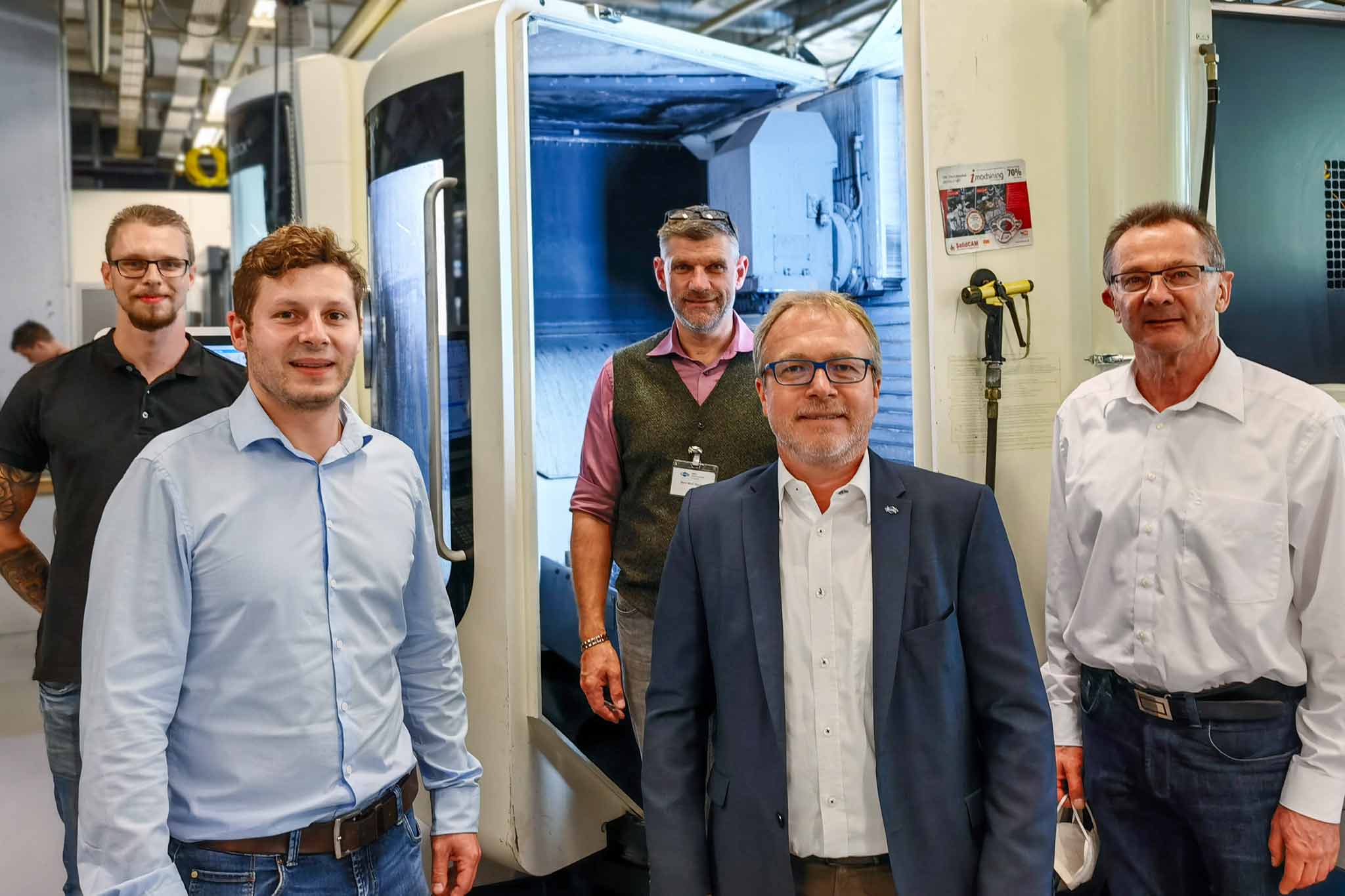 Tizian Gühna, Dr Oliver Pecat (both MAPAL), Wulf Wagner (ERIKS Deutschland), Sven Frank and Dr Peter Müller-Hummel (both MAPAL).