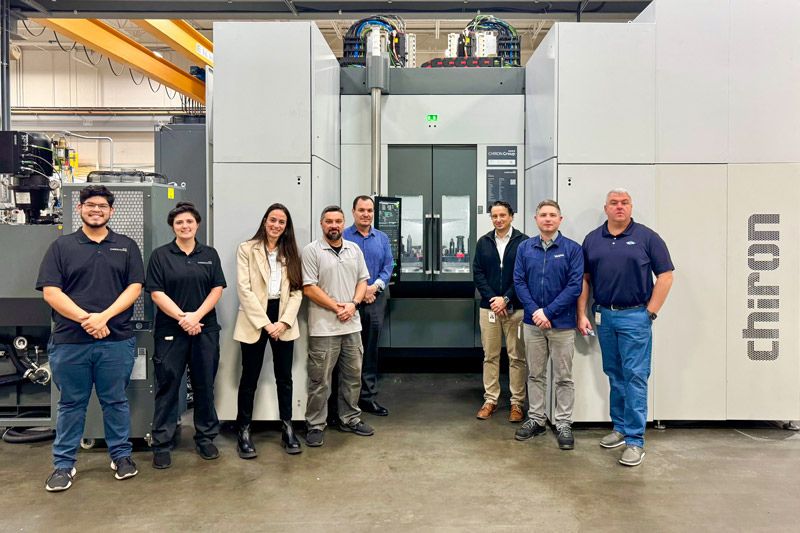The machining center DZ 25 P five axis developed by CHIRON for highly productive maching.