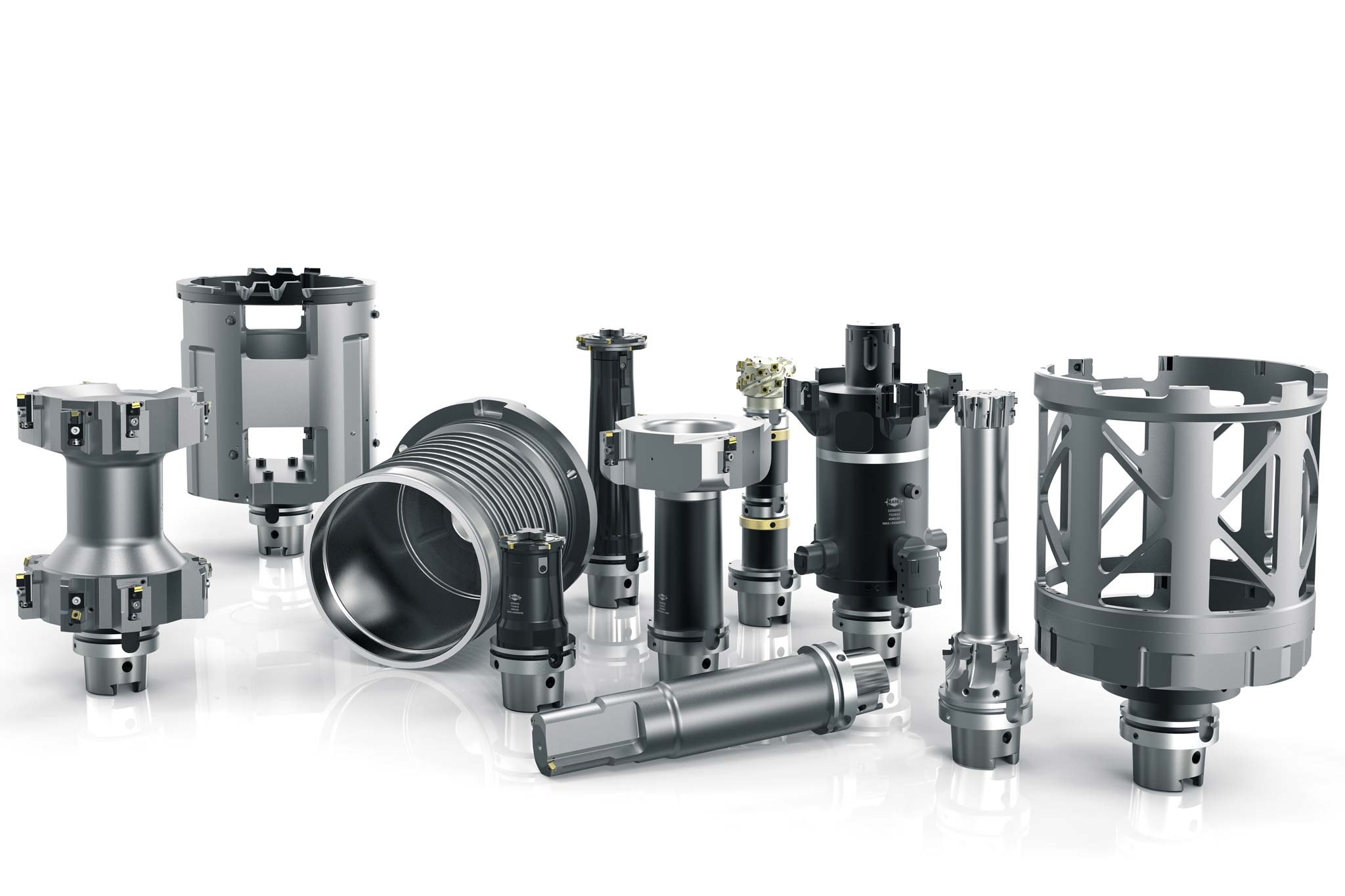 A pot-shaped stator housing for electric motors with the complete tool package from MAPAL.