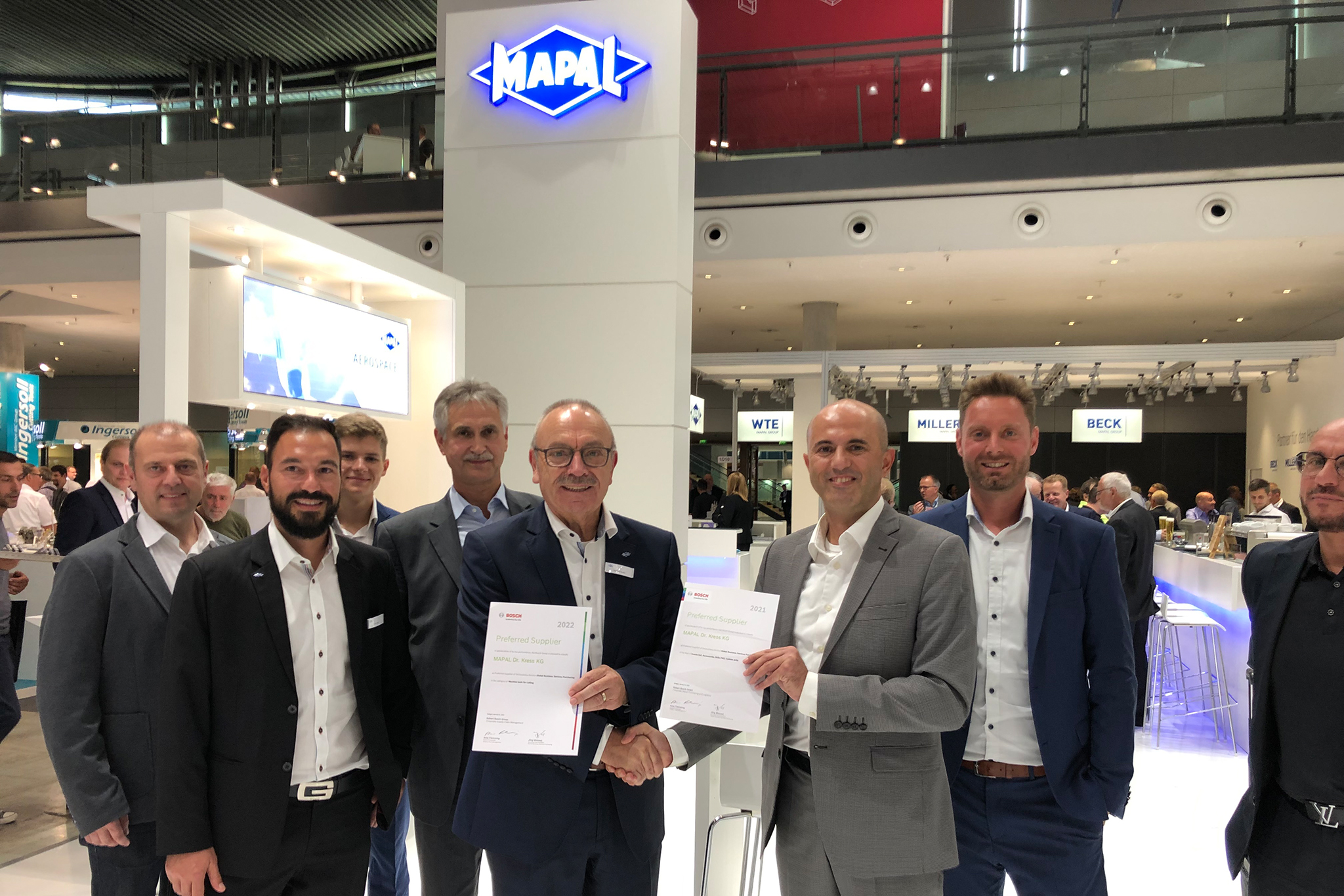Der Preis wurde von Bosch anlässlich der AMB in Stuttgart übergeben.